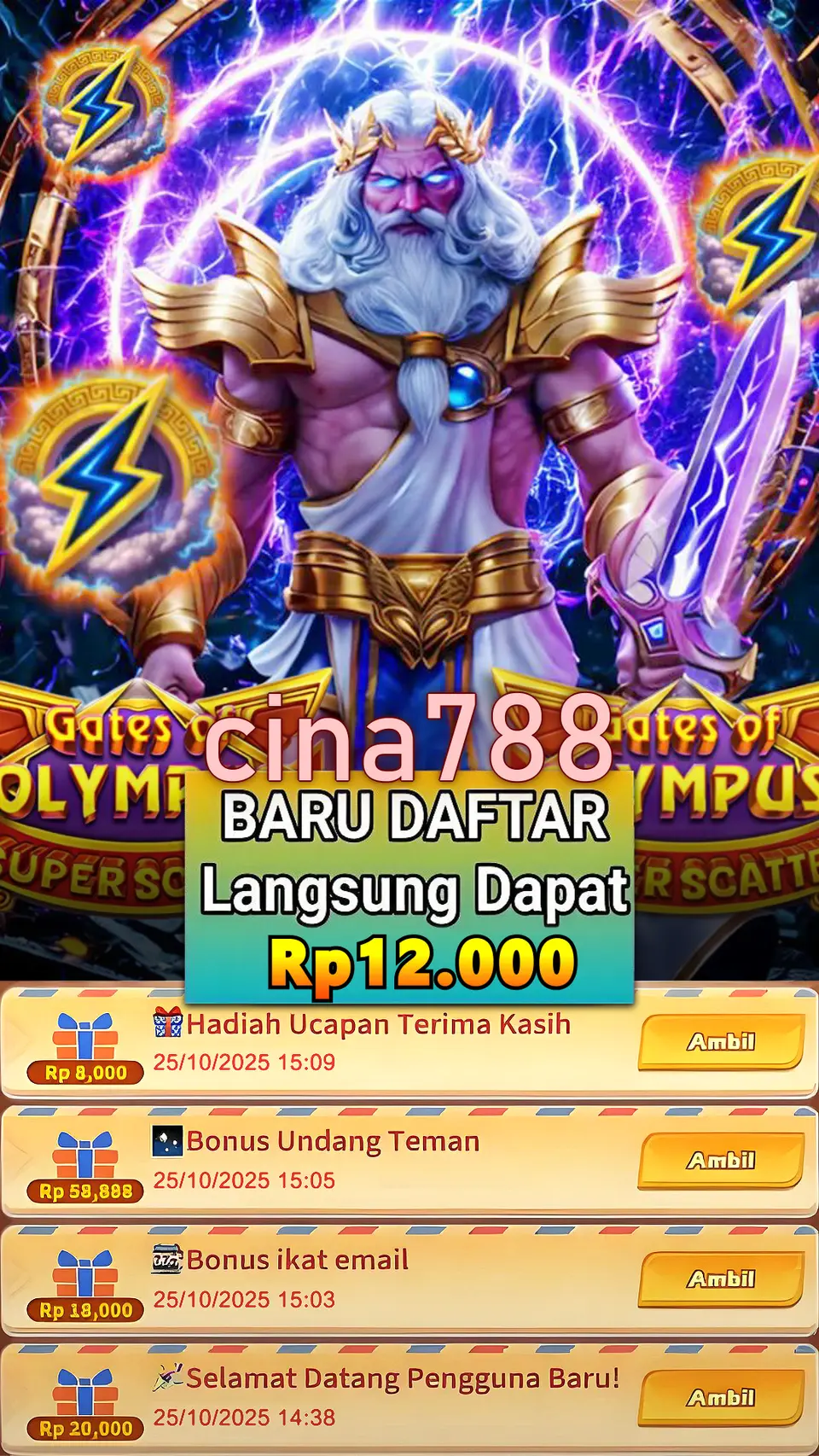 cina788 Masuk